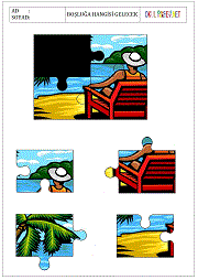 okul öncesi çocuklar Puzzle Boşluk Doldur çalışma sayfaları
