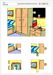 Puzzle Boşluk Doldur Çalışma Sayfaları