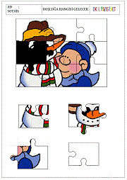 Puzzle Boşluk Doldur Çalışma Sayfaları