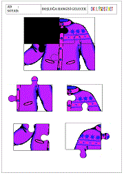 okul öncesi çocuklar için Puzzle Boşluk Bul çalışma sayfaları