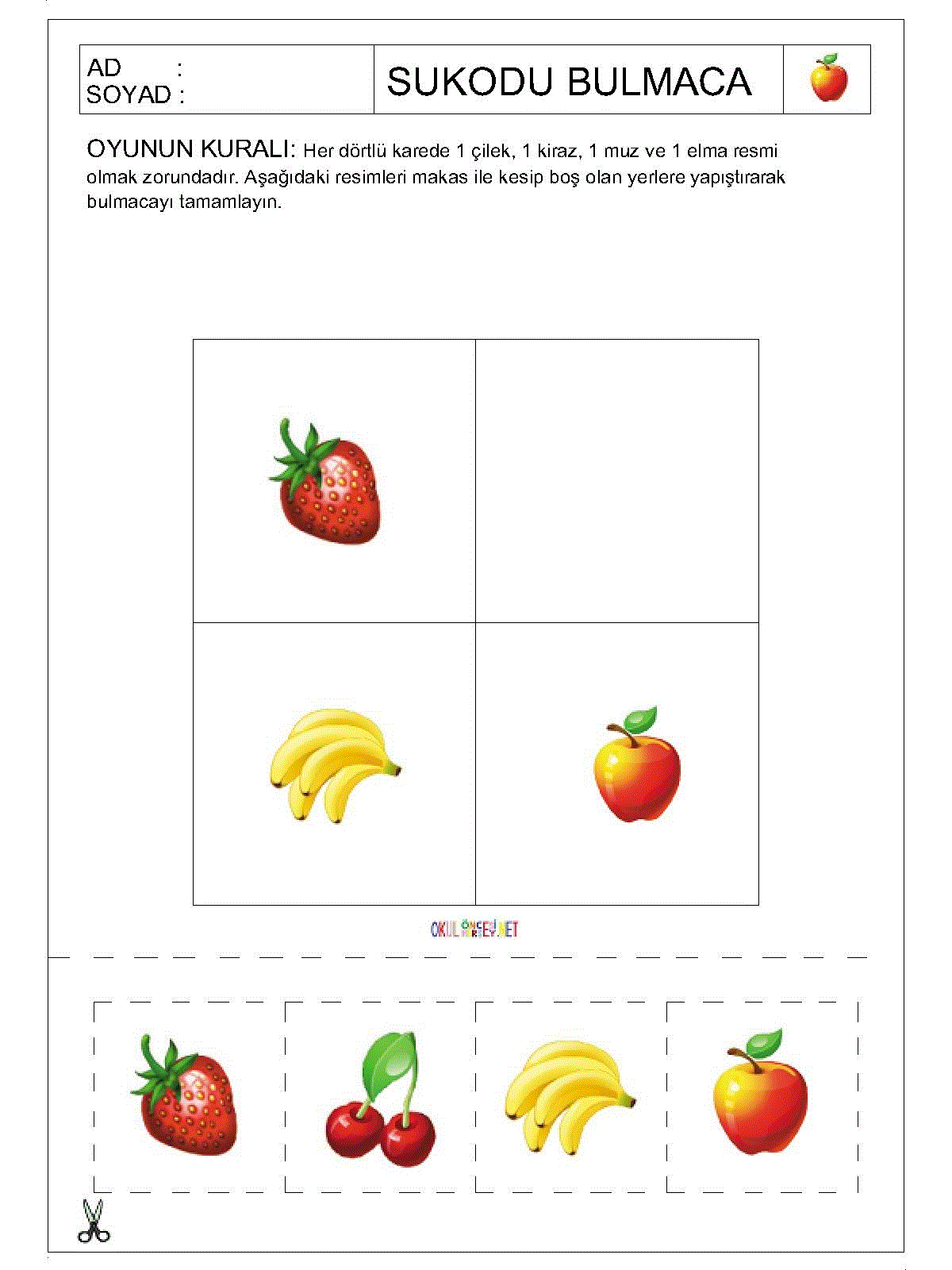 Resimli Sudoku Bulmaca