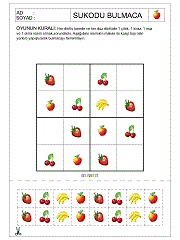 Okul Öncesi Sudoku