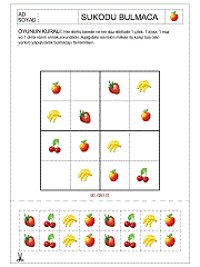 Okul Öncesi Sudoku