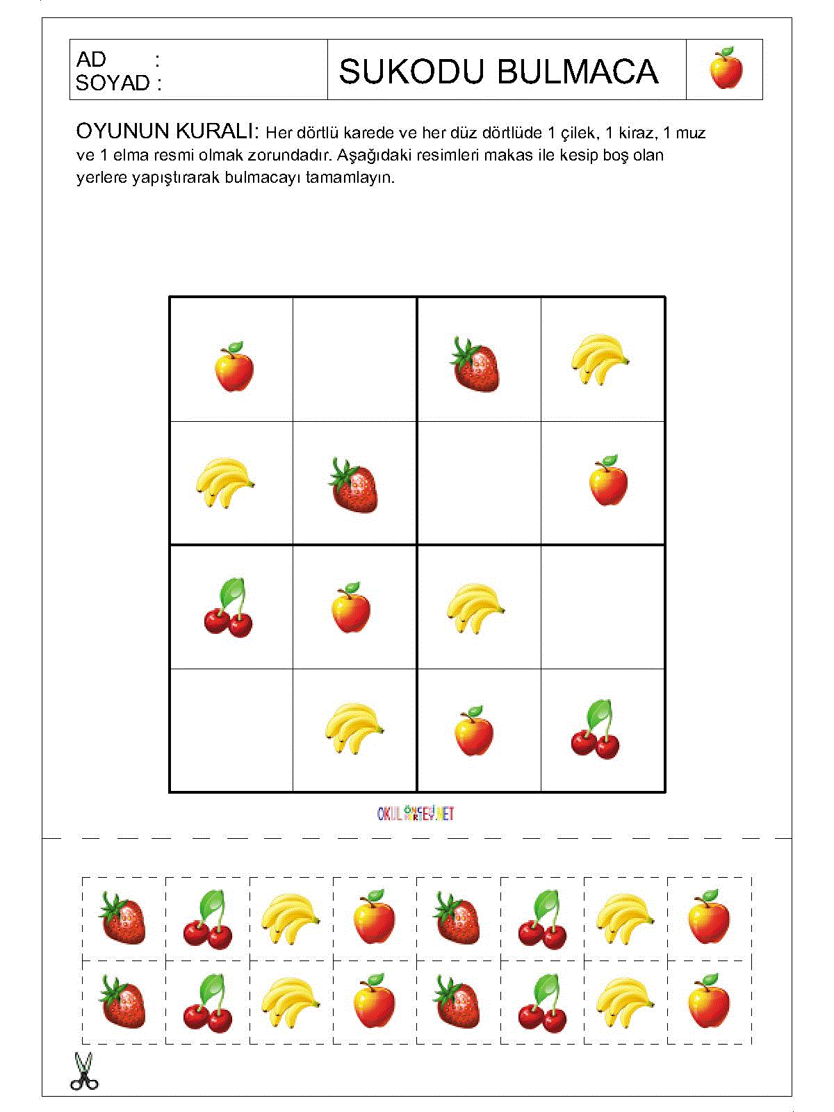 Resimli Sudoku Bulmaca