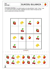Okul Öncesi Sudoku