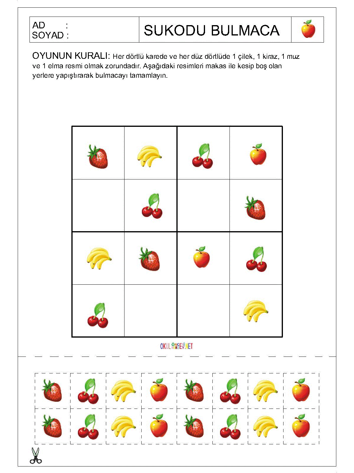 Resimli Sudoku Bulmaca
