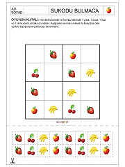Okul Öncesi Sudoku