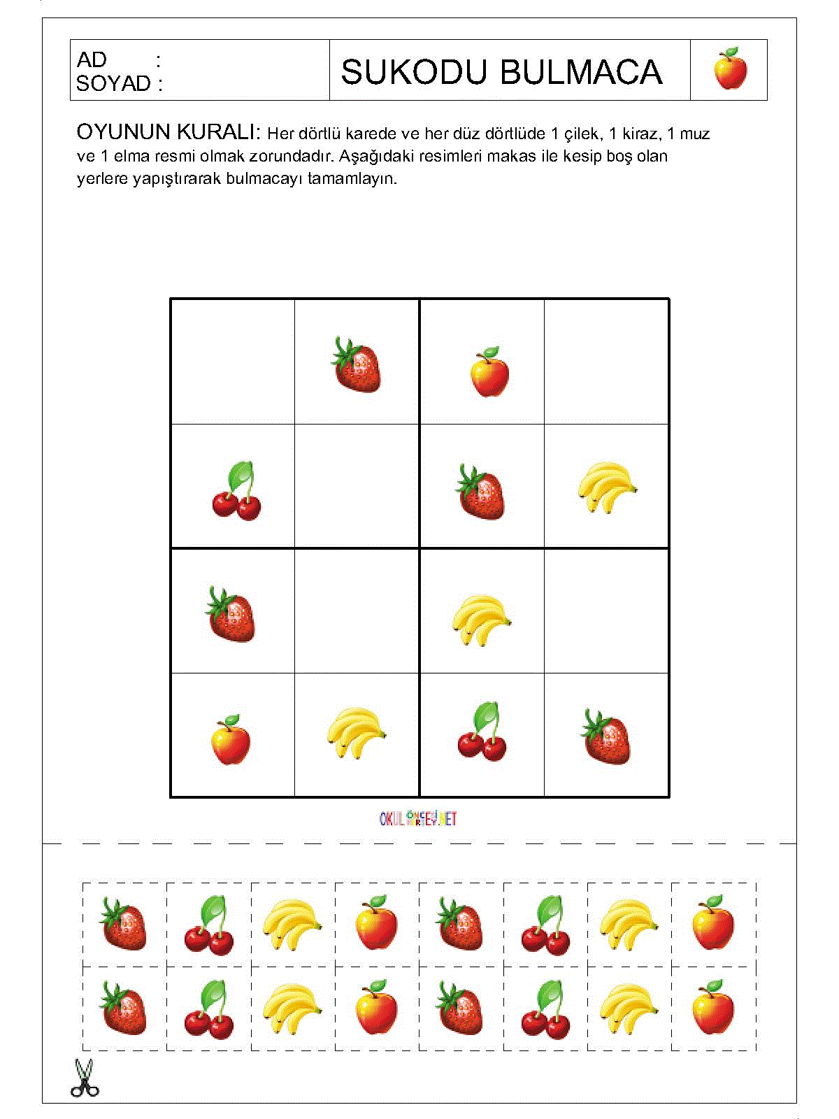 Resimli Sudoku Bulmaca