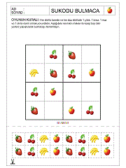 Okul Öncesi Sudoku
