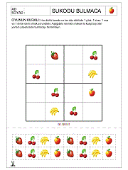Okul Öncesi Sudoku