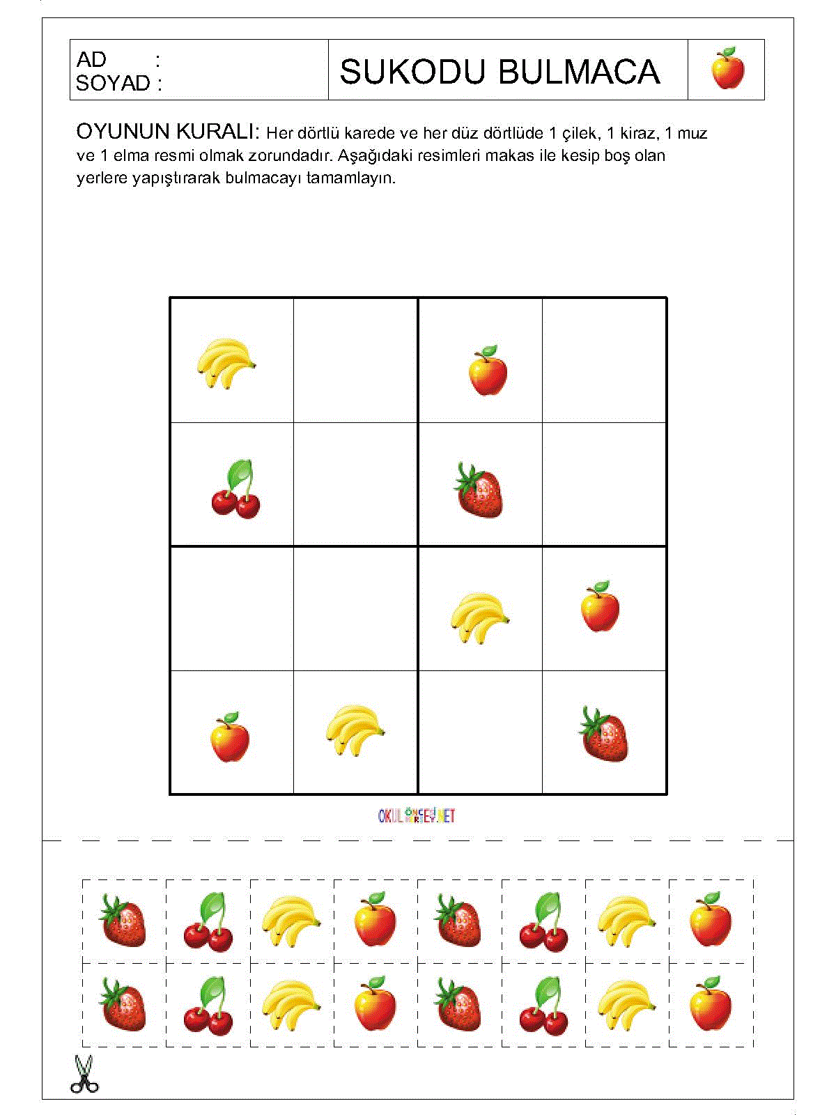 Resimli Sudoku Bulmaca