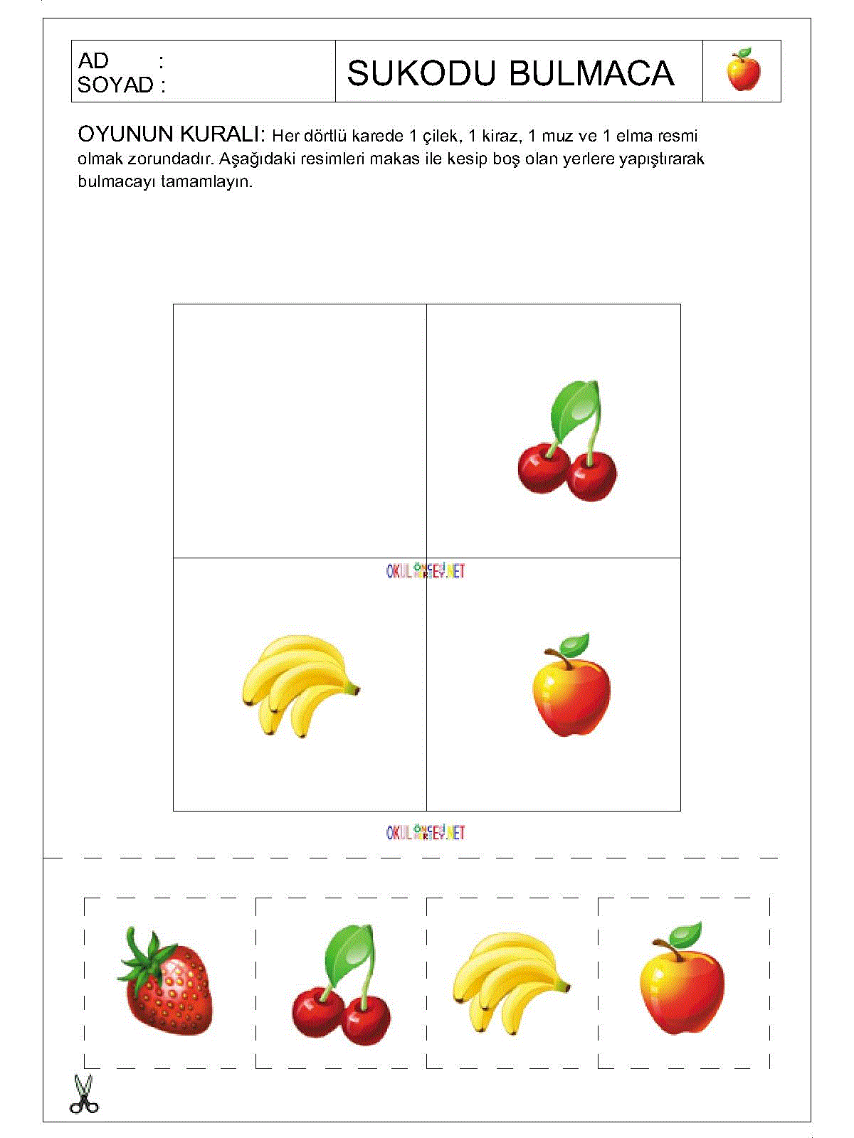 Resimli Sudoku Bulmaca