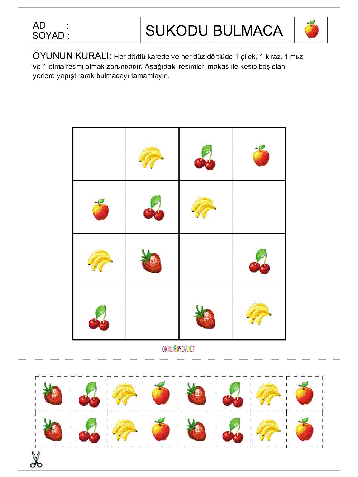 Resimli Sudoku Bulmaca