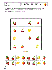 Okul Öncesi Sudoku
