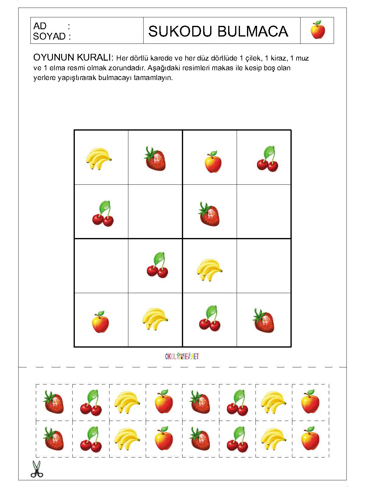 Resimli Sudoku Bulmaca