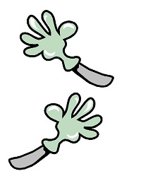 kese kağıdından Fare kukla şablonu