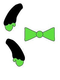 kese kağıdından Frank kukla şablonu