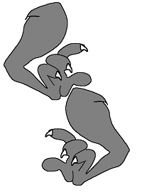 kese kağıdından Kurt kukla şablonu