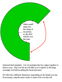 tuvalet kağıdından Kraliçe kukla şablonu