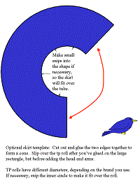 tuvalet kağıdından Pamuk Prences kukla şablonu