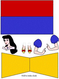 tuvalet kağıdından Pamuk Prences kukla şablonu