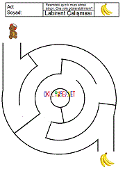 çocuklar için renkli labirent bulmaca oyunu