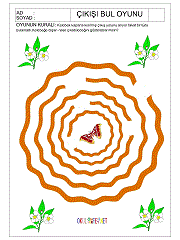 çocuklar için labirent oyunu