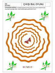 çocuklar için labirent oyunu