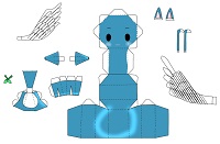 çocuklar için hazır baby model maketi şablonu, paper craft model baby