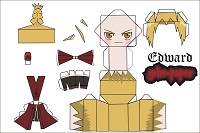 çocuklar için hazır baby model maketi şablonu, paper craft model baby