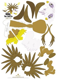 çocuklar için hazır baby model maketi şablonu, paper craft model baby