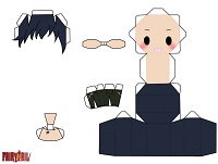 çocuklar için hazır baby model maketi şablonu, paper craft model baby