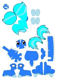 çocuklar için hazır baby model maketi şablonu, paper craft model baby