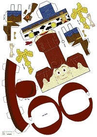 çocuklar için hazır baby model maketi şablonu, paper craft model baby