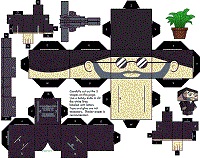 çocuklar için hazır baby model maketi şablonu, paper craft model baby