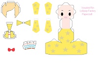 çocuklar için hazır baby model maketi şablonu, paper craft model baby