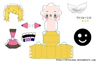 çocuklar için hazır baby model maketi şablonu, paper craft model baby