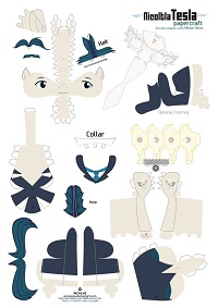 çocuklar için hazır baby model maketi şablonu, paper craft model baby