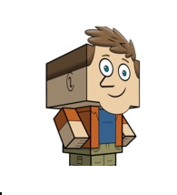 çocuklar için hazır çizgifilm karakterleri model maketi şablonu, paper craft model cartoon