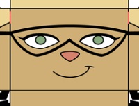çocuklar için hazır çizgifilm karakterleri model maketi şablonu, paper craft model cartoon