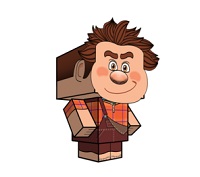 çocuklar için hazır çizgifilm karakterleri model maketi şablonu, paper craft model cartoon