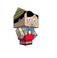 çocuklar için hazır çizgifilm karakterleri model maketi şablonu, paper craft model cartoon