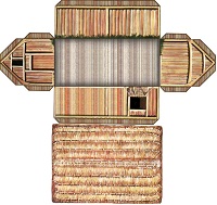 çocuklar için hazır ev model maketi şablonu, paper craft model house