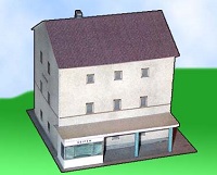 çocuklar için hazır ev model maketi şablonu, paper craft model house