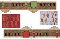 çocuklar için hazır ev model maketi şablonu, paper craft model house