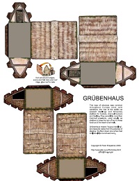 çocuklar için hazır ev model maketi şablonu, paper craft model house
