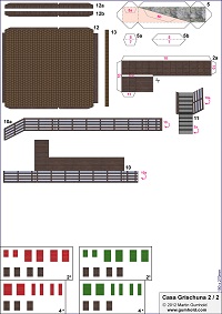çocuklar için hazır ev model maketi şablonu, paper craft model house