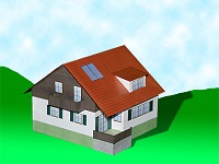 çocuklar için hazır ev model maketi şablonu, paper craft model house