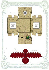 çocuklar için hazır ev model maketi şablonu, paper craft model house