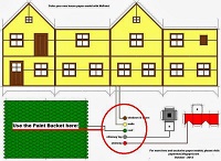çocuklar için hazır ev model maketi şablonu, paper craft model house